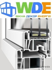 Энергосберегающие окна DECCO 82, 1,2*1,25, ст./п. 52 мм.